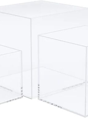 Cliselda Clear Acrylic Display Risers - Set of 3